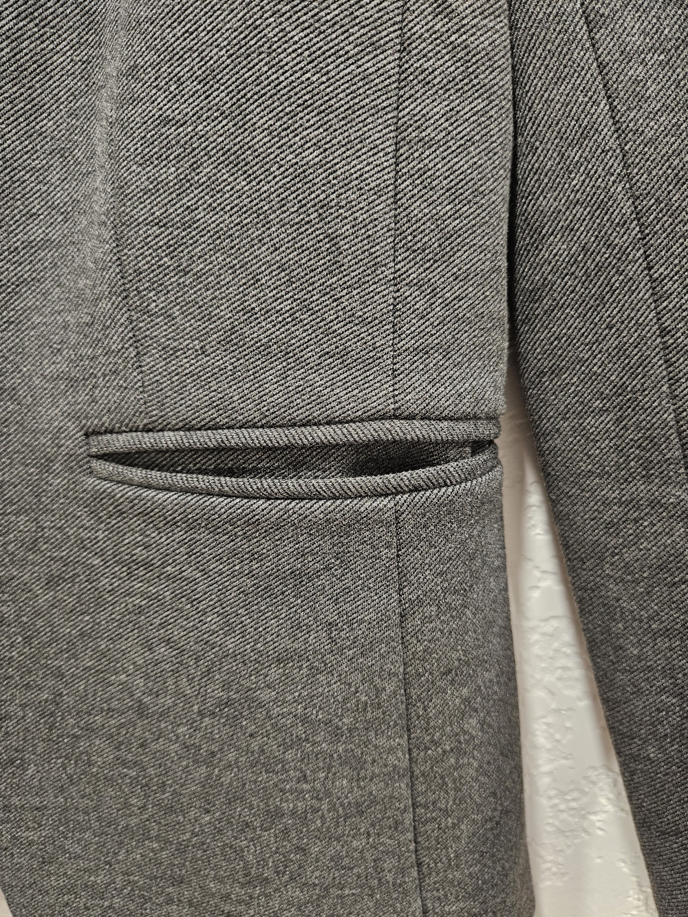 J. Crew Women's Collarless Gray Tailored Blazer - Picture 5 of 8